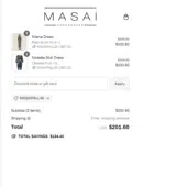 MASAIFALL40 coupon verification screenshot