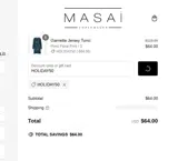 HOLIDAY50 coupon verification screenshot