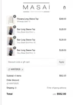 winter25 coupon verification screenshot