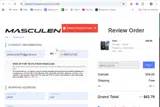 MASCULEN20 coupon verification screenshot