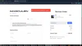 MASCULEN25 coupon verification screenshot