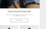 GANT coupon verification screenshot