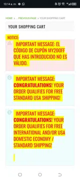 MY20OFF coupon verification screenshot