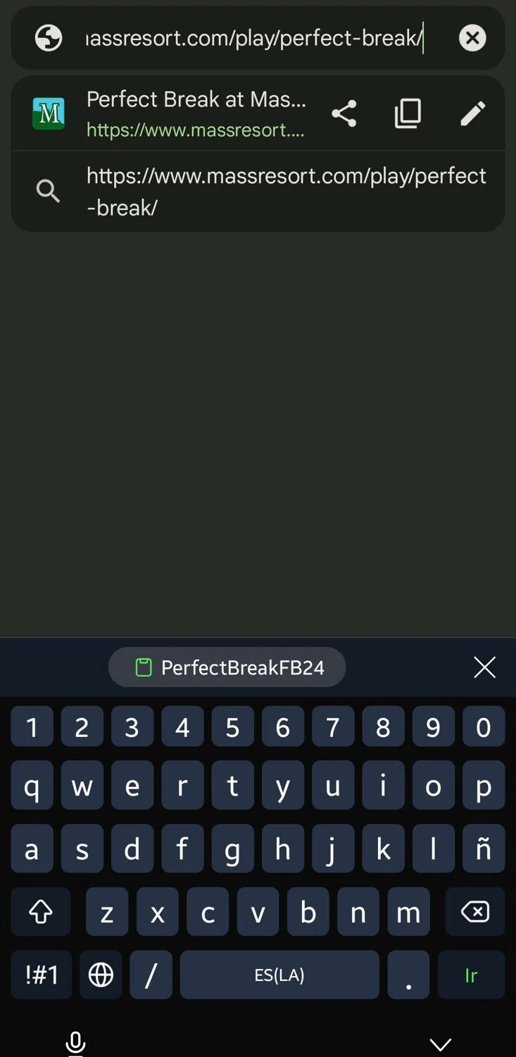 Massanutten Resort promo code screenshot showing code PerfectBreakFB24 applied at Massanutten Resort checkout page. Uploaded by SimplyCodes community member gerardlaya on Aug 3, 2025