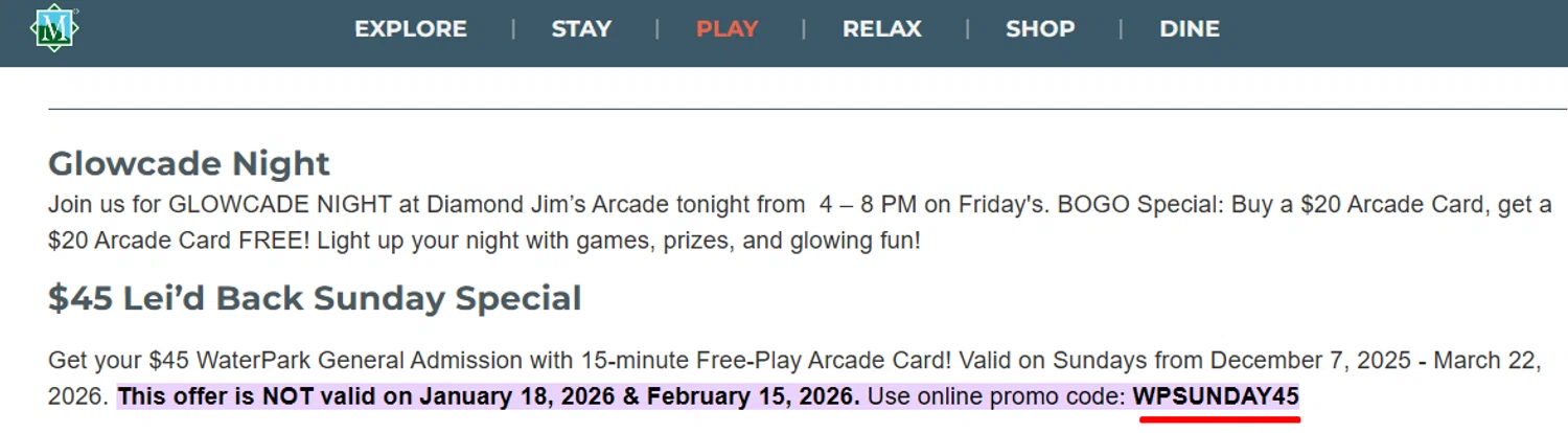 Massanutten Resort promo code screenshot showing code WPSUNDAY45 applied at Massanutten Resort checkout page. Uploaded by SimplyCodes community member Taeyang on Jan 13, 2026