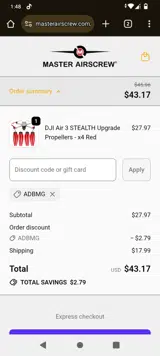 ADBMG coupon verification screenshot