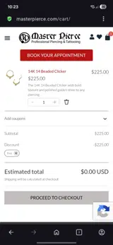 Free coupon verification screenshot