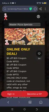 MP3O coupon verification screenshot