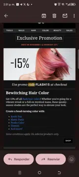 Mat&Max coupon verification screenshot