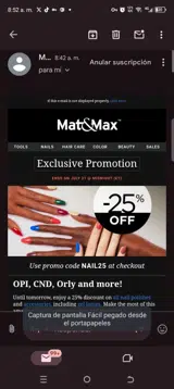 Mat&Max coupon verification screenshot
