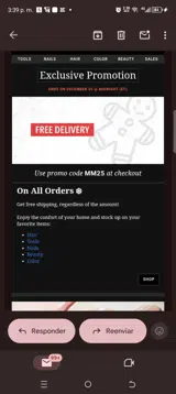 Mat&Max coupon verification screenshot