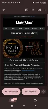 Mat&Max coupon verification screenshot