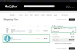 Mat&Max coupon verification screenshot