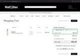 Mat&Max coupon verification screenshot