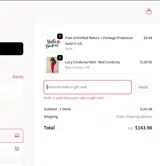 Festive coupon verification screenshot