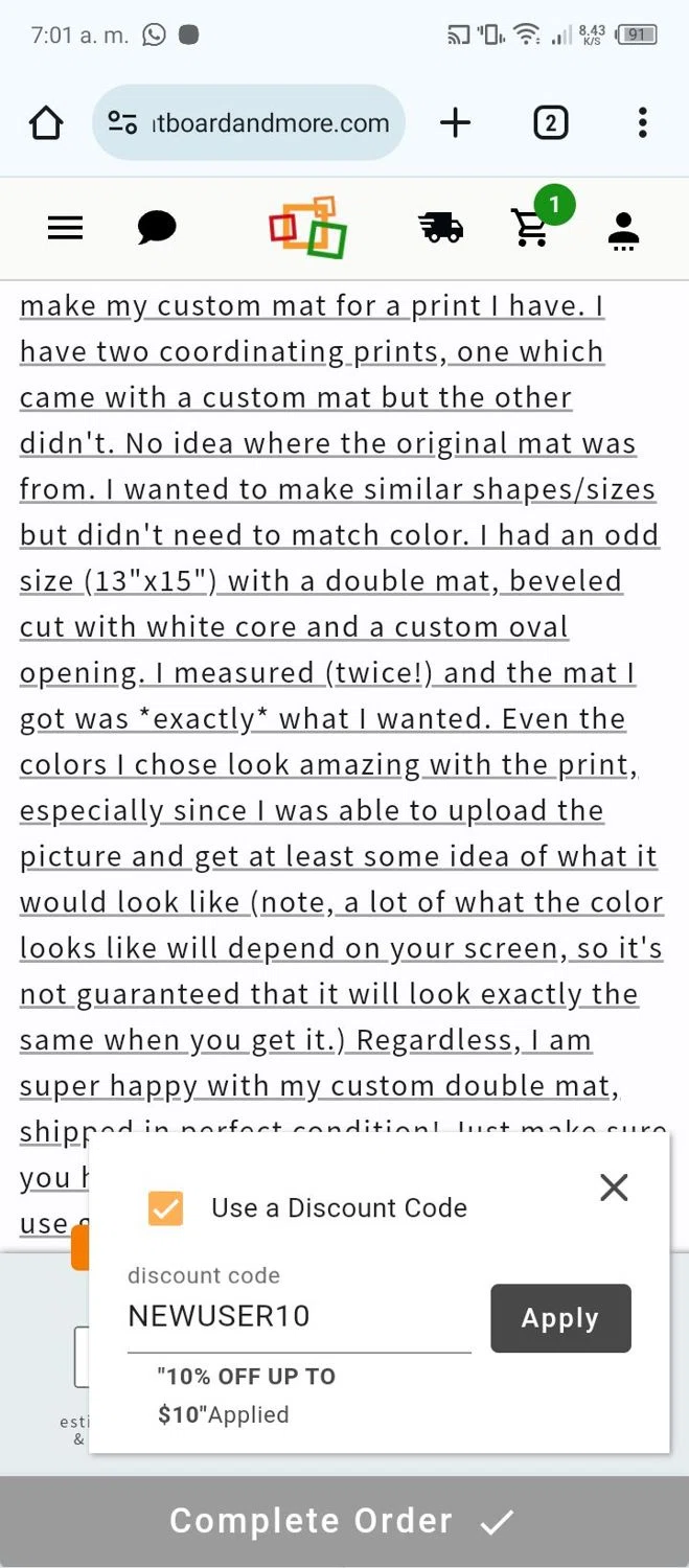 Matboard and More Discount Codes 10 Off September 2024