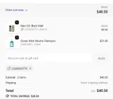 CLOSEOUT75 coupon verification screenshot