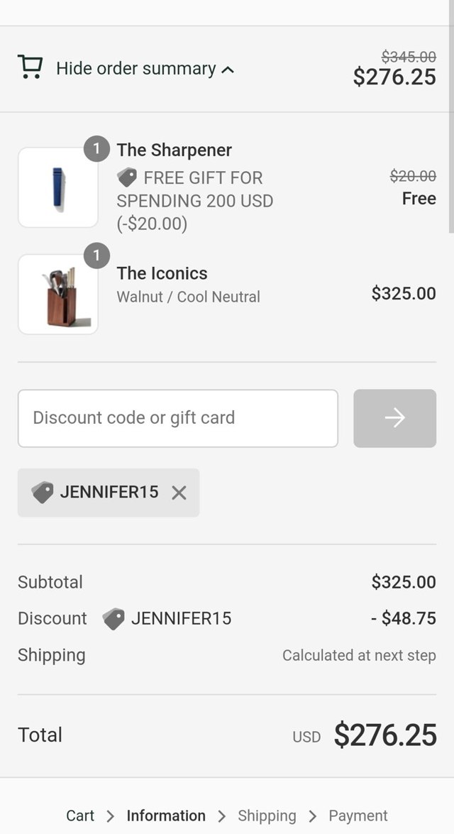 Material Kitchen checkout page showing Material Kitchen discount code box | Screenshot taken by SimplyCodes community member on Jun 6, 2024