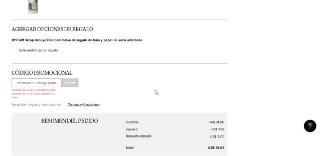 Matrix checkout page showing Matrix promo code box | Screenshot taken by SimplyCodes community member on Jul 4, 2021