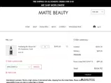 Matte Beauty coupon verification screenshot