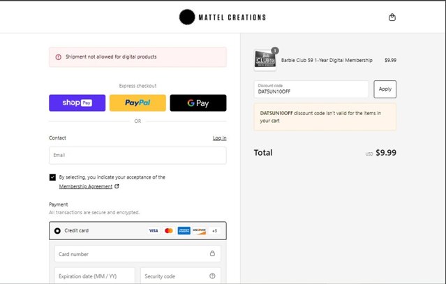 Mattel Creations Promo Codes (2 Verified) - $10 Off Jul 2025