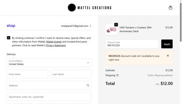 Mattel Creations Promo Codes (2 Verified) - $10 Off Oct 2025
