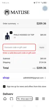 SUMMER30 coupon verification screenshot