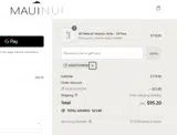 Maui Nui Venison coupon verification screenshot