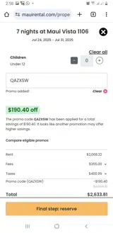QAZXSW coupon verification screenshot