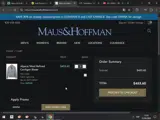 Maus & Hoffman coupon verification screenshot