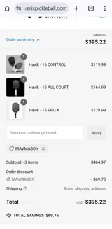MAVMASON coupon verification screenshot