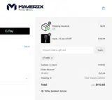 MPB coupon verification screenshot