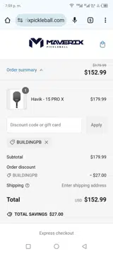 BuildingPB coupon verification screenshot