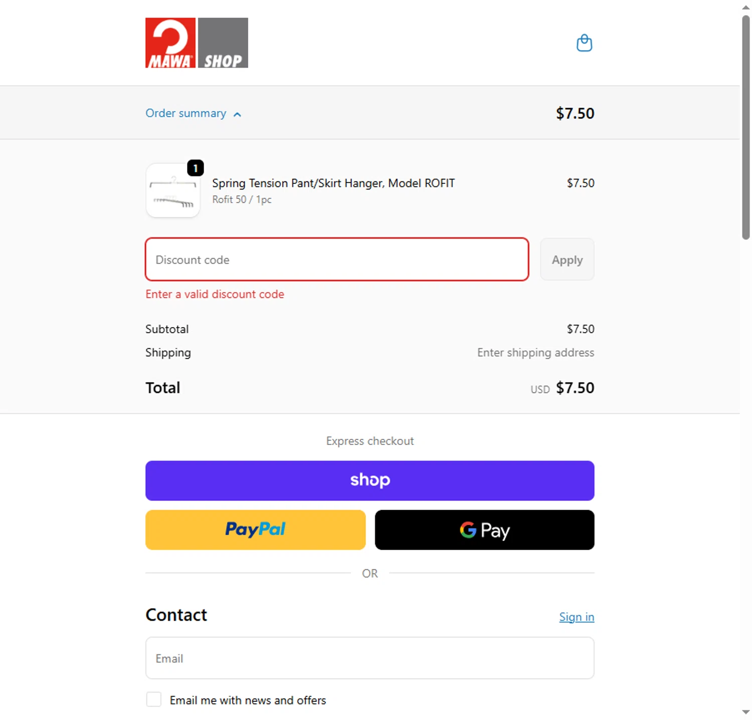 MAWA Hangers promo code screenshot showing code NUSSBAUM15 applied at MAWA Hangers checkout page. Uploaded by SimplyCodes community member BeaMartinez on Nov 3, 2025