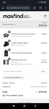 MRCENTRALDRIVER coupon verification screenshot