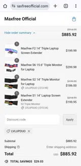 LVLUPDUO coupon verification screenshot