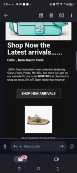 WINTER25 coupon verification screenshot