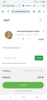 JILL20 coupon verification screenshot