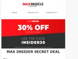 INSIDER30 coupon verification screenshot