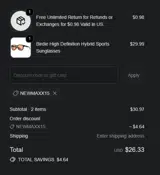 NEWMAXX15 coupon verification screenshot