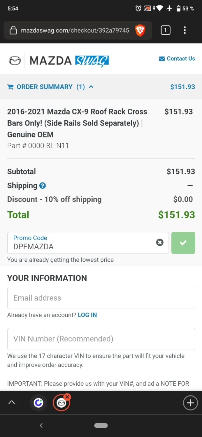 how to use MazdaSwag coupons
