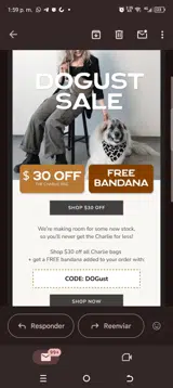 Dogust coupon verification screenshot