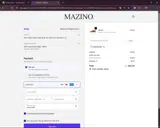 Mazino2007 coupon verification screenshot