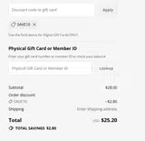 SAVE10 coupon verification screenshot