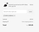 BABYCOMEBACK coupon verification screenshot