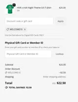 welcome10 coupon verification screenshot