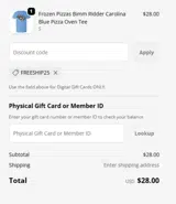 FREESHIP25 coupon verification screenshot