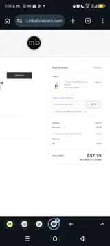 FORZA coupon verification screenshot