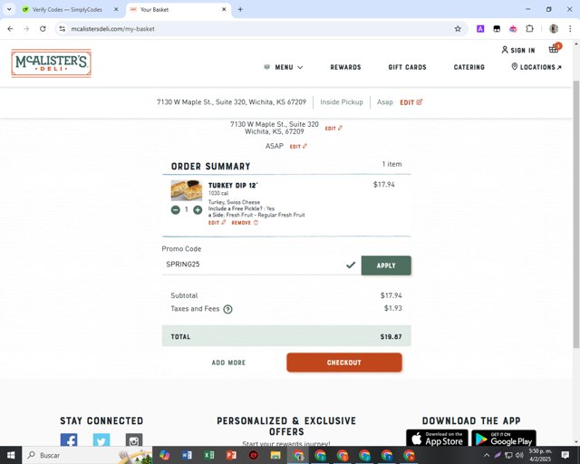 McAlister's Deli Promo Codes 30 Off Coupons Sep 2025