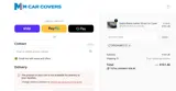 MCarCovers coupon verification screenshot
